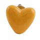 Mustard Tiny Heart Ceramic Cabinet Knobs